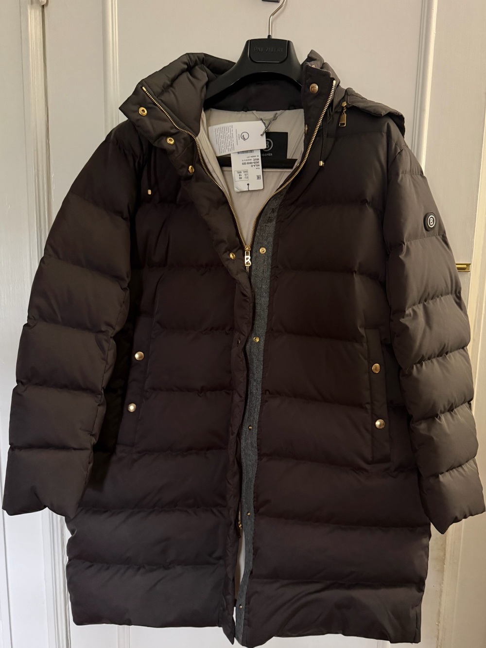 NWT Bogner Dark Brown women's down ski jacket XXL